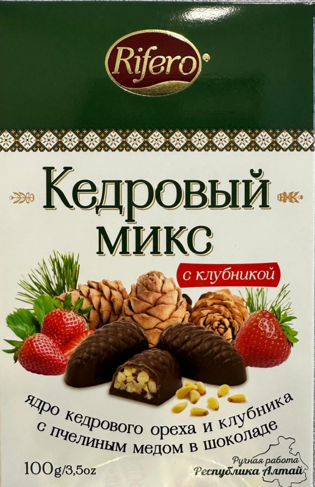  Риф и ко Конфеты "Кедровый микс КЛУБНИКА" 100г     в Ханты-Мансийске