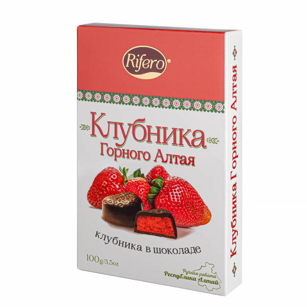 №1 Риф и ко Конфеты "КЛУБНИКА Горного Алтая" 100г        в Ханты-Мансийске