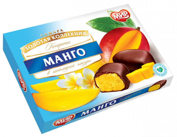 №2 КФ МИР Манго-Кокос в шоколадной глазури 160г  в Ханты-Мансийске