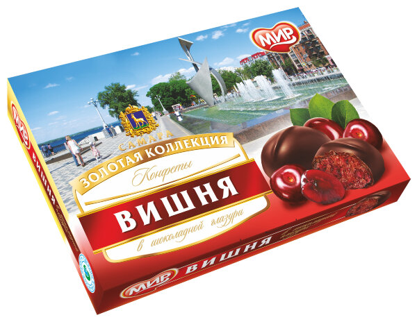 №2 КФ МИР Вишня в шоколадной глазури 160г в Ханты-Мансийске